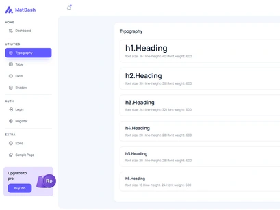 MatDash Free NextJS Tailwind Admin Dashboard Template