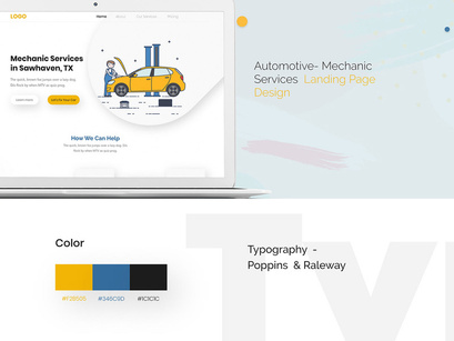 Automotive- Mechanic Services Landing Page