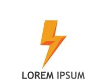 thunder lightning logo creative design