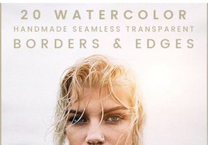 Free Watercolor borders and edges