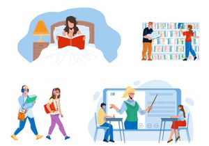 Education characters
