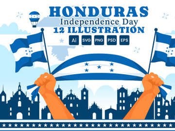 12 Honduras Independence Day Illustration preview picture