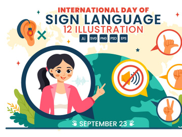 12 International Day of Sign Languages Illustration preview picture