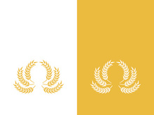 Wheat logo vector icon illustration design