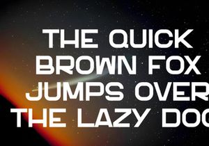 Space Comet - Modern Font