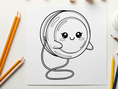 Cute smiling light bulb idea concept vector illustration