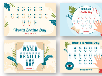 15 World Braille Day Illustration