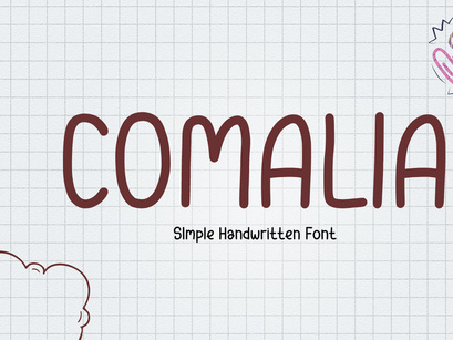 Comalia - Simple Handwritting Font