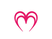 Love heart logo and symbol vector