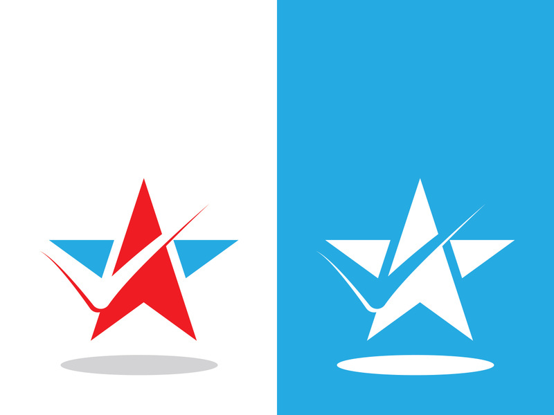 Star icon template vector illustration design