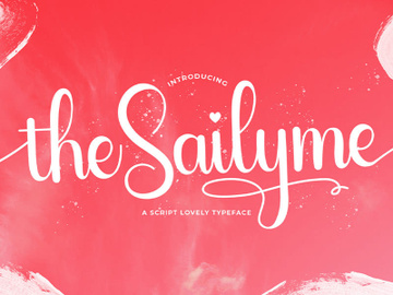 Sailyme - Lovely Script Font preview picture