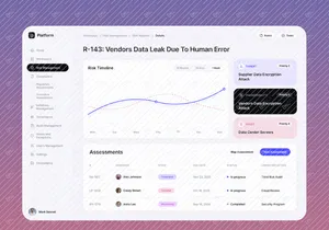 Modern Risk Management Dashboard UI Design | SaaS Admin Panel