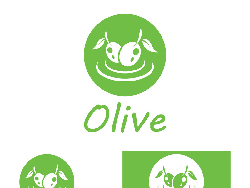 Olive fruit logo design.