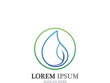 Water drop Logo Template vector