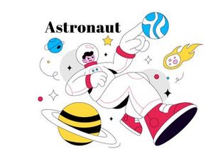 10 Astronaut Vector Illustration