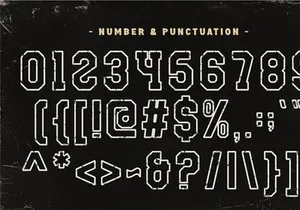 Varsity Season - Outline Slab Serif