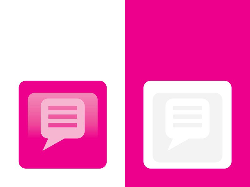 Speech bubble icon logo template vector illustration