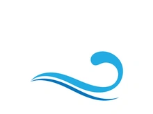 Sea wave logo ocean storm tide waves wavy river vector image