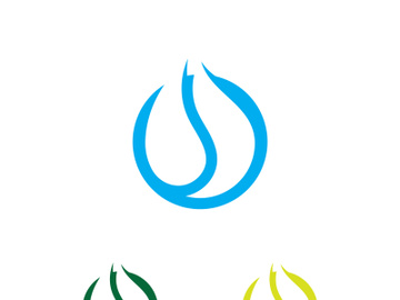 Blue Water Drop Logo Icon Vector Design preview picture