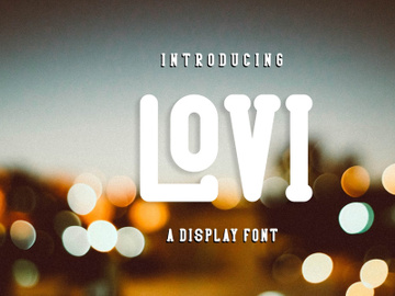 LOVI - Fun Display Font preview picture