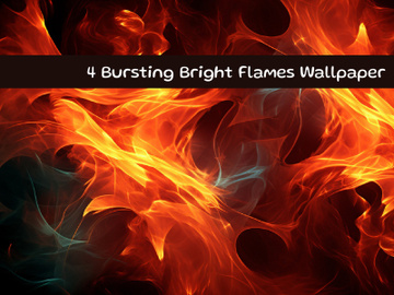 Bursting bright flames wallpaper preview picture