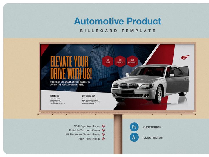 Automotive Showroom Billboard