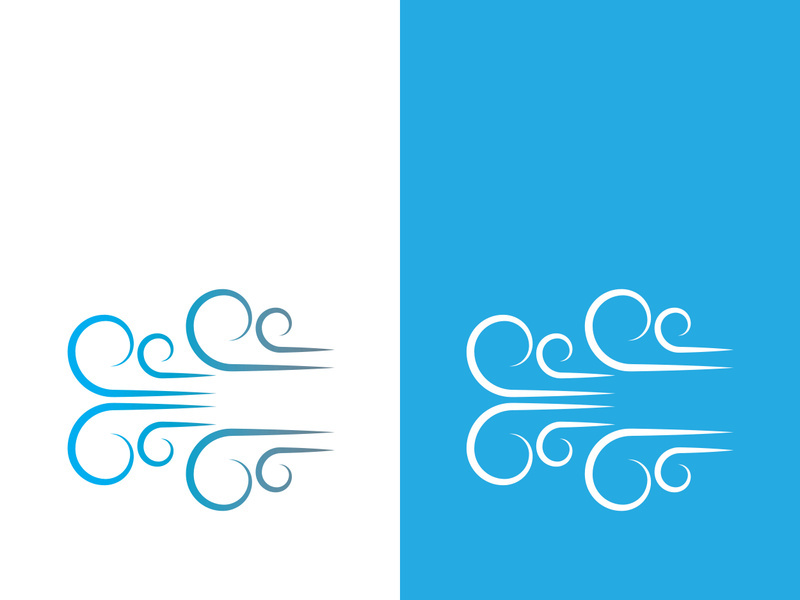 Wind icon vector illustration design template