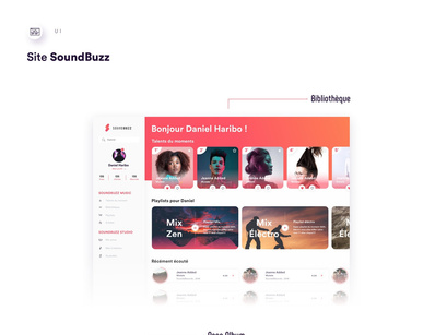 SoundBuzz Music App Free UI Kit