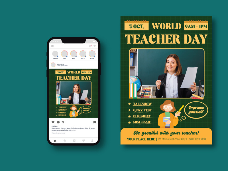 World Teacher Day Flyer
