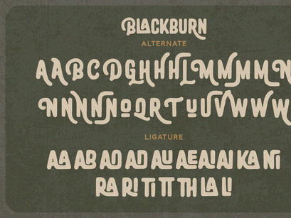 Blackburn - Vintage Font