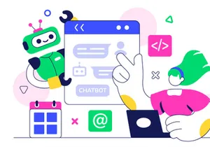 10 AI Chatbot Service Illustration