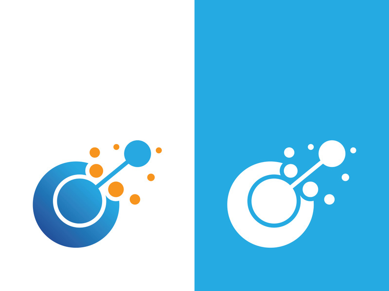 Molecule symbol logo template vector illustration design