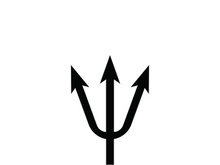 Trident Logo Template vector icon illustration design