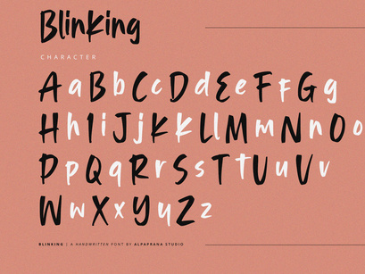 Blinking - Handwritten Font