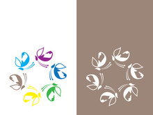 Butterfly logo icon vector design illustration