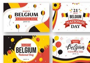 18 Happy Belgium Independence Day Illustration