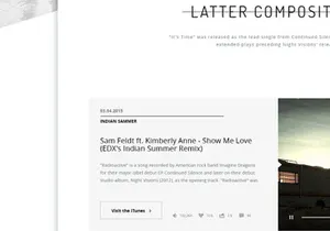 Website concept for musicians