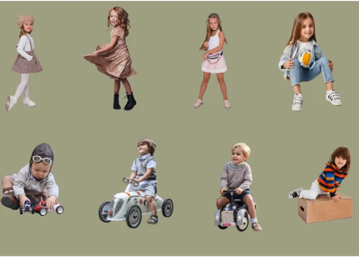 Free Cut Out People Vol. 03 - KIDS PACK
