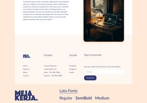Responsive Orange Landing Page