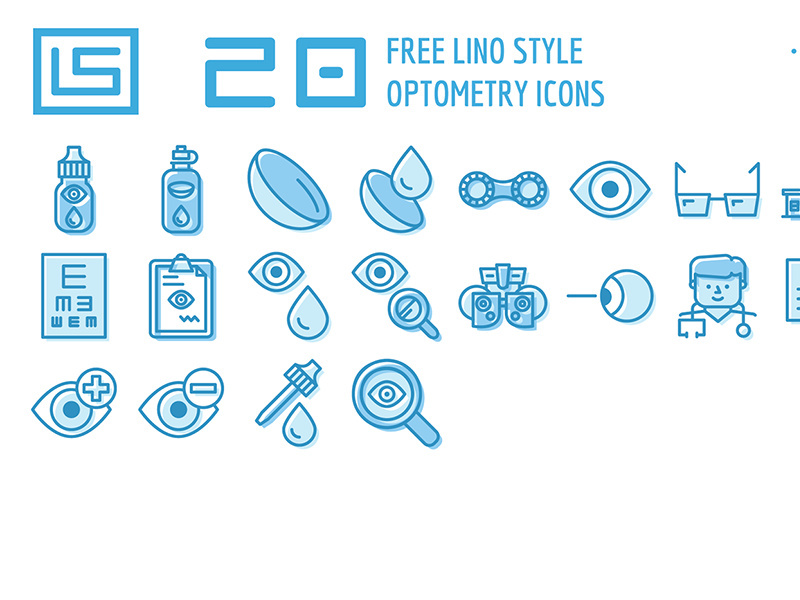 20 Free Optometry Icons