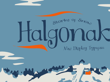 Halgonak Display Font preview picture