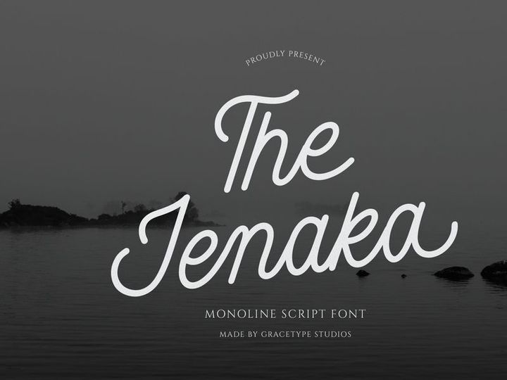 Jenaka | Monoline Script