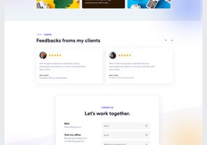 Sio - Personal Portfolio Website Figma Template
