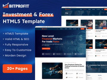 BitProfit - Investment and Forex HTML5 Template preview picture