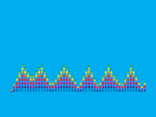 Sound waves vector illustration design template