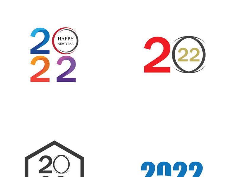 happy new year 2022 vector illustration design template