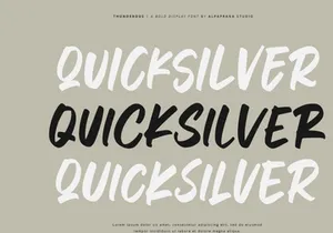 Thunderous - Bold Display Font