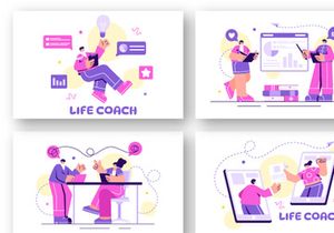 18 Life Coach Illustration