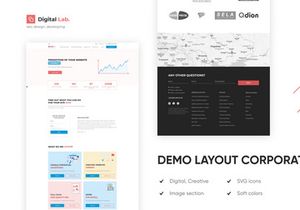 Digital Lab - Corporate template PSD Figma