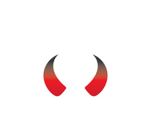 Devil horn Vector icon design illustration Template